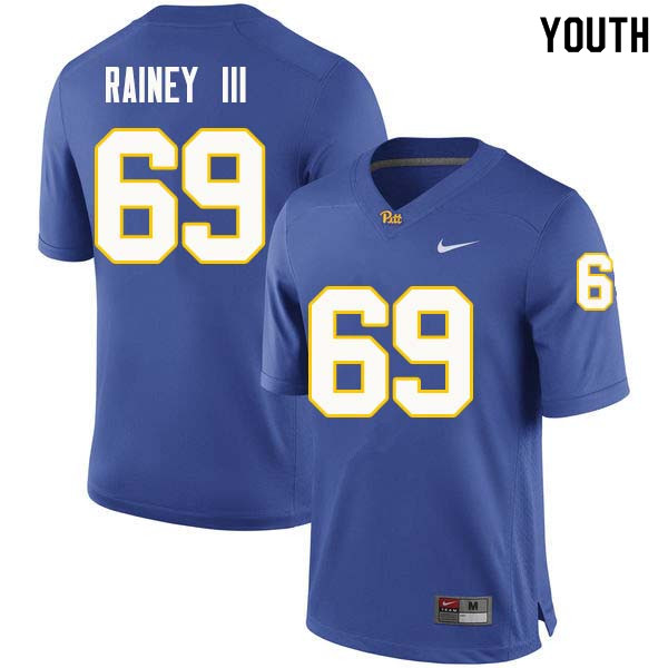 Youth #69 Kenny Rainey III Pittsburgh Panthers College Football Jerseys Sale-Royal